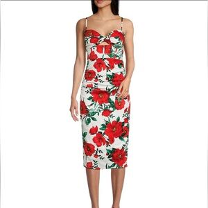 Emerald Sundae Poppy Midi Dress NWT